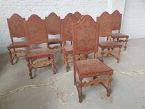 Louis XV Set of 8 Chairs