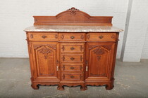 Sideboard Louis XV Belgium Oak 1920