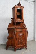 Vitrine (Display Cabinet) Louis XV France Walnut 1890