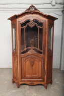Vitrine (Display Cabinet) Louis XV Belgium Oak 1850