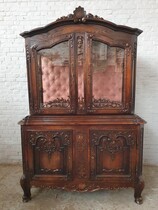 Vitrine (Display Cabinet) Louis XV Belgium Oak 1920