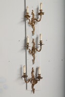 Wall sconces Louis XV Belgium Bronze 1920