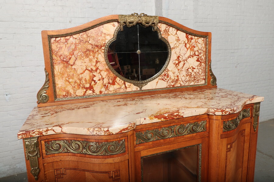 Louis XVI/ Art Deco Servers (marble top)