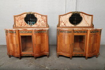 Louis XVI/ Art Deco Servers (marble top)