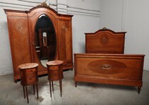 Bedroom set Louis XVI Belgium Mahogany/Bronze 1900