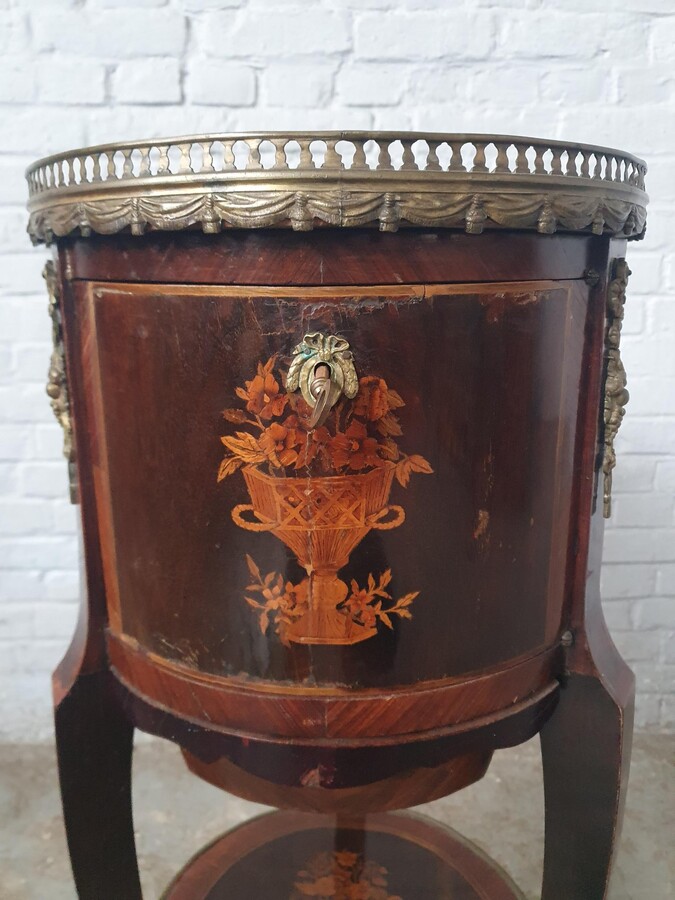 Louis XVI Cabinet (marble top)