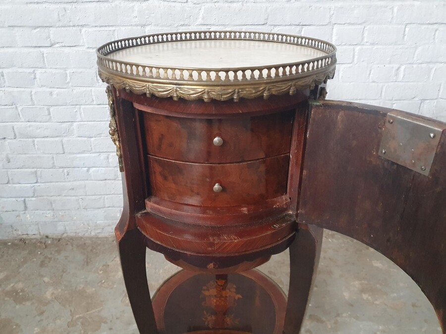 Louis XVI Cabinet (marble top)