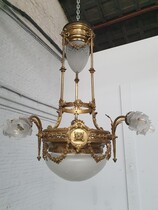 Chandelier Louis XVI France Bronze 1900