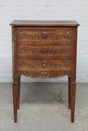 Chest of Drawers Louis XVI Belgium Oak 1900