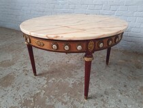 Coffee Table Louis XVI France Rosewood/ Porcelain 1950