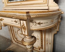 Louis XVI Consoles and chairs