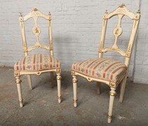 Louis XVI Consoles and chairs