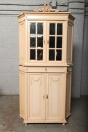 Corner cabinet Louis XVI Belgium Walnut 1900