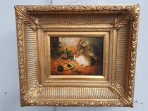 Painting  (on panel) Louis XVI Belgium Oak 1920