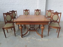 Louis XVI Table +  6 chairs