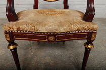 Louis XVI Table + chairs