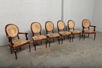Louis XVI Table + chairs