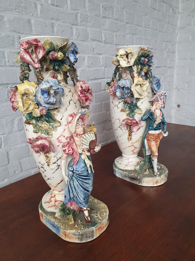 Majolica Vases