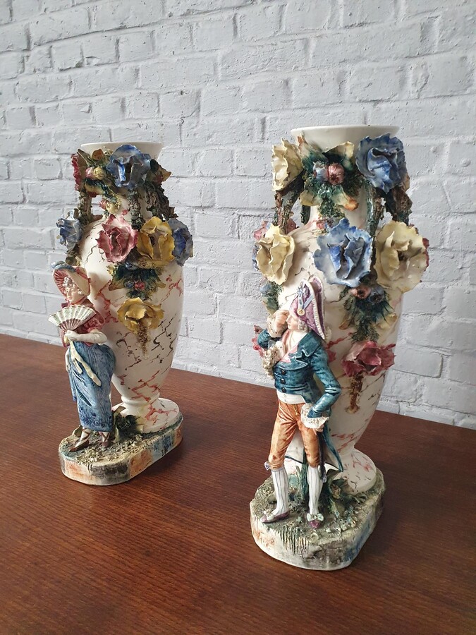Majolica Vases