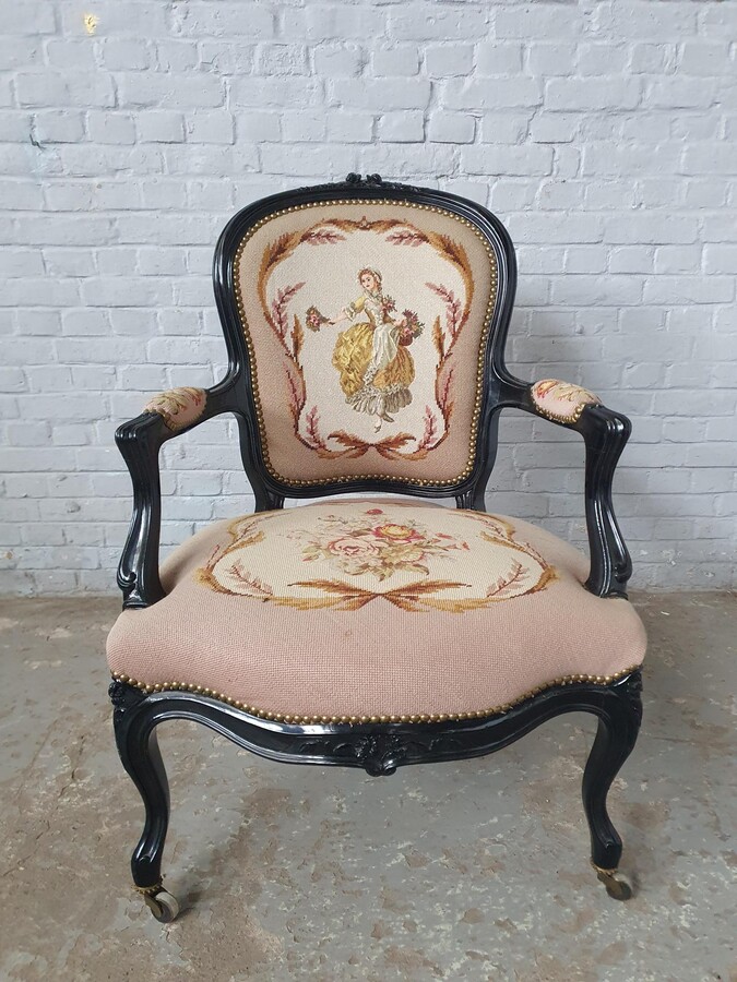 Napoleon III Armchairs (Tapestry)
