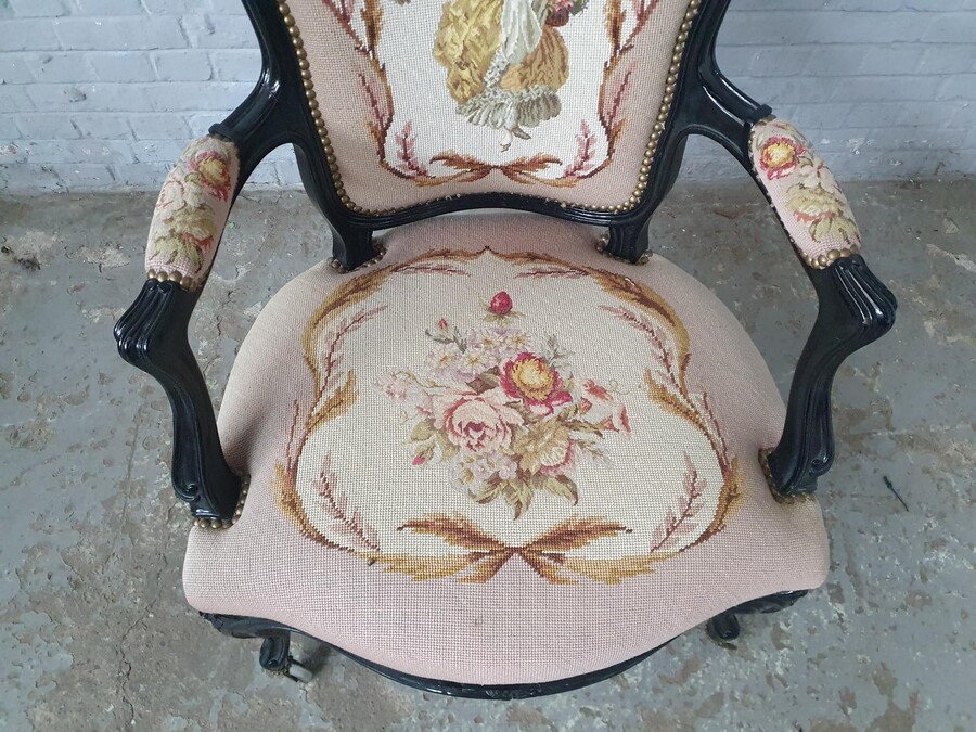 Napoleon III Armchairs (Tapestry)