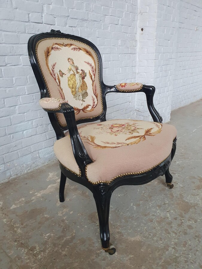 Napoleon III Armchairs (Tapestry)