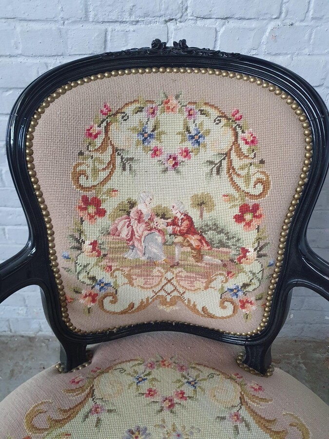 Napoleon III Armchairs (Tapestry)