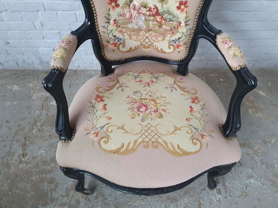 Napoleon III Armchairs (Tapestry)