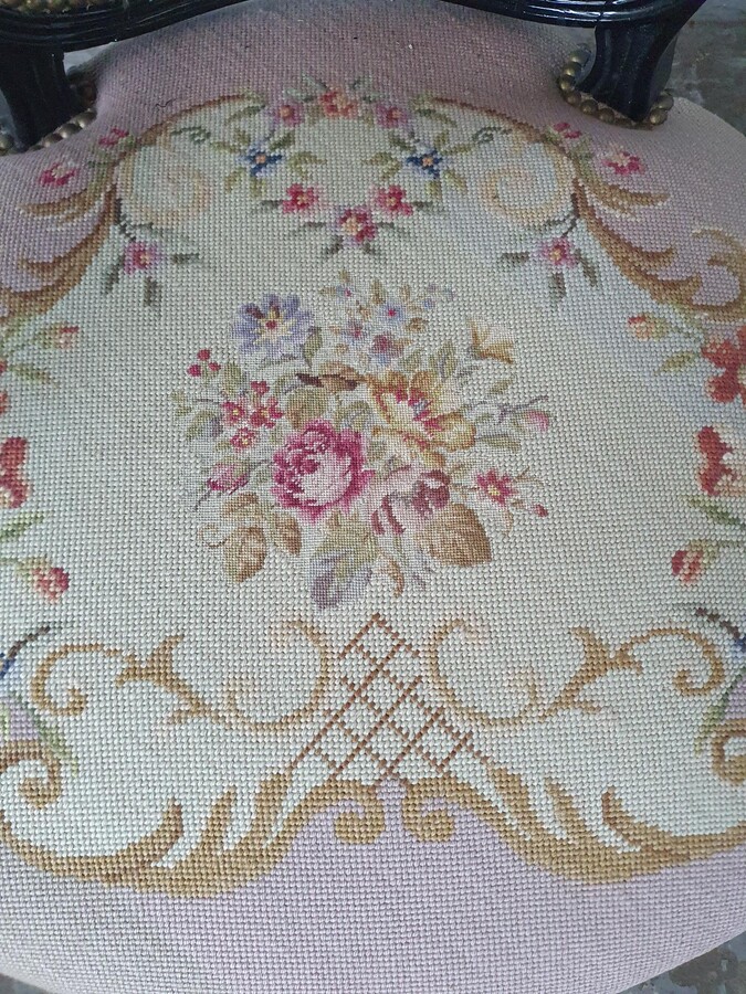 Napoleon III Armchairs (Tapestry)