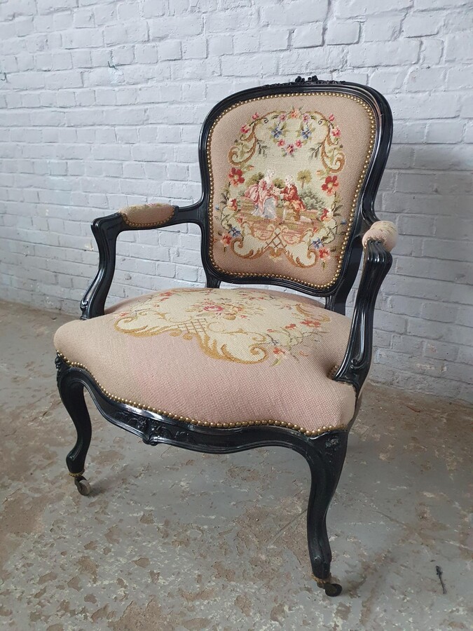 Napoleon III Armchairs (Tapestry)