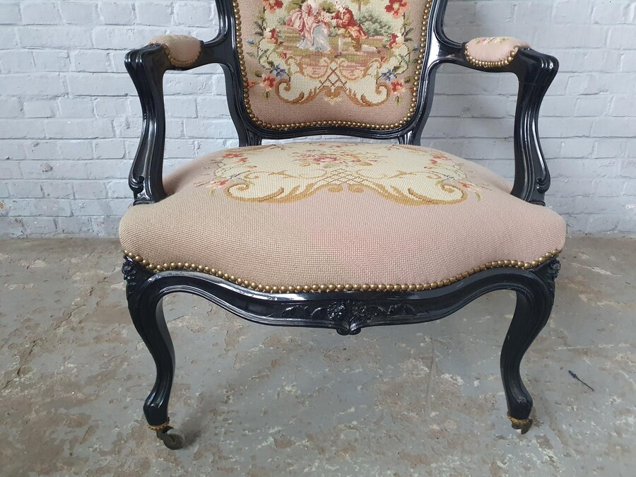 Napoleon III Armchairs (Tapestry)