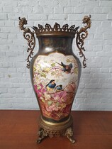 Vase  Napoleon III Belgium Brass 1890