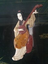 Oriental (Chinese) Coffee Table (Glass top)