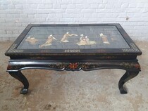 Oriental (Chinese) Coffee Table (Glass top)