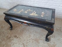 Oriental (Chinese) Coffee Table (Glass top)