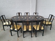 Dinningroomset  11pcs Oriental (Chinese) China Wood/Jade 1960