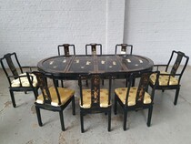 Oriental (Chinese) Table and 8 chairs