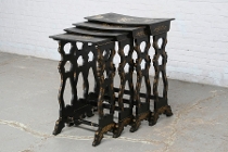Nest of tables Oriental France Wood 1890
