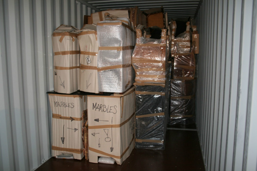 Packing of container