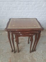Nest of tables Queen Ann UK Mahogany 1940