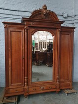 Armoire Renaissance Belgium Walnut 1890