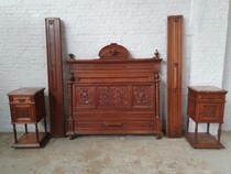 Bedroom set Renaissance Belgium Oak 1890