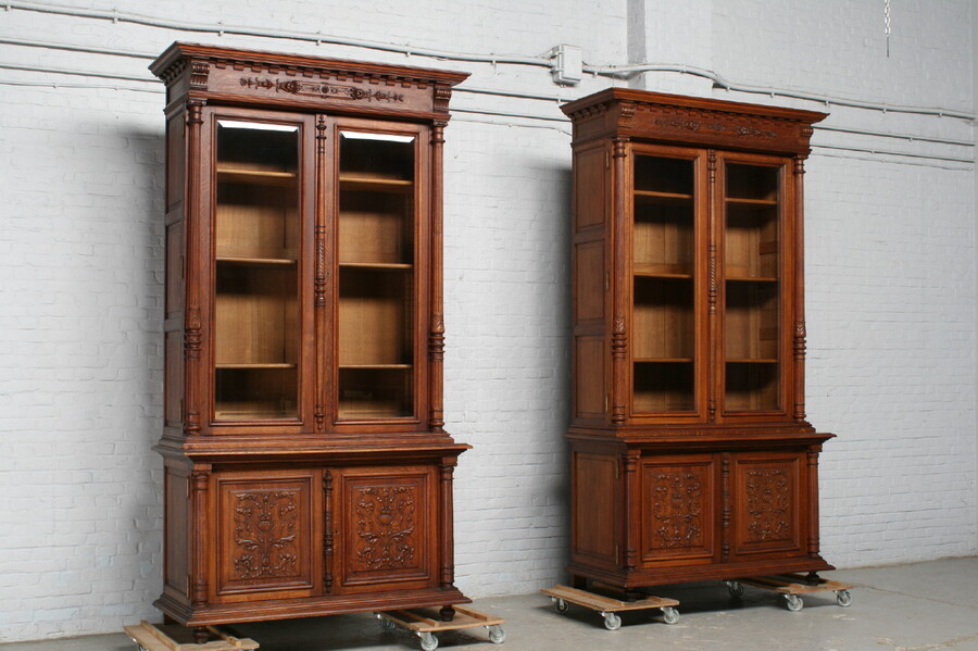 Renaissance bookcases (pair)
