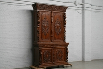 Cabinet Renaissance Belgium Oak 1880