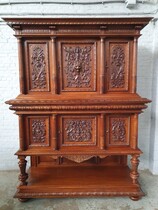 Cabinet (Buffet) Renaissance France Walnut 1890