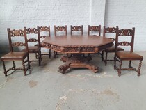 Renaissance Large Table + 8 chairs
