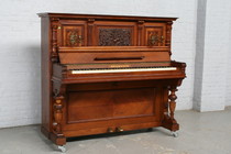 Piano Renaissance Belgium Walnut 1900