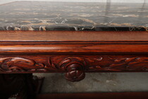 Renaissance table + armchair