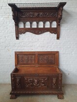 Trunk + Rack Renaissance Belgium Walnut 1940