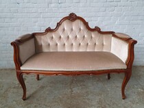 Bench Rococo Italy Walnut 1960